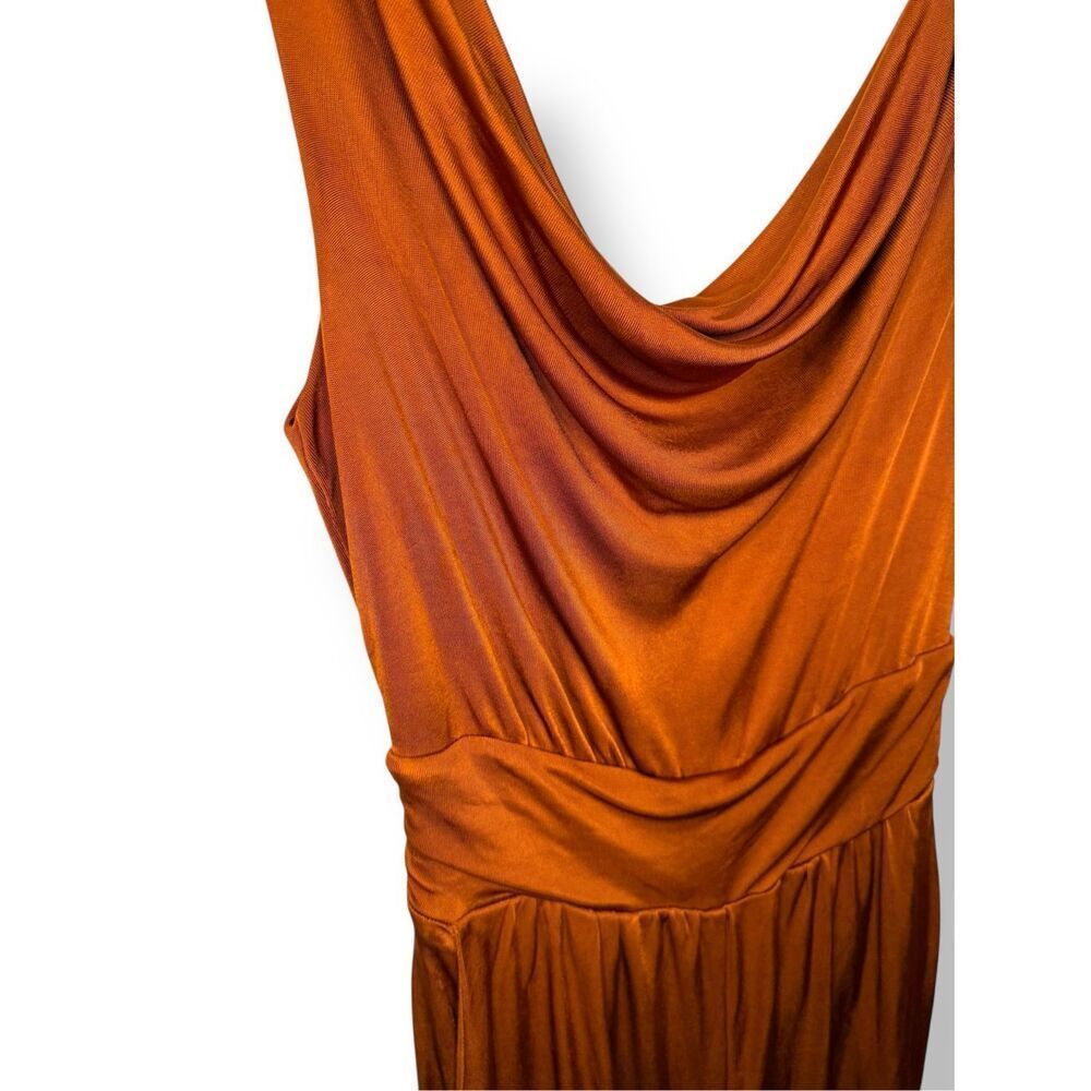 Maeve for Anthropologie Women’s XS Enchantment Jumpsuit Burnt Orange Wide Leg - Picture 4 of 8